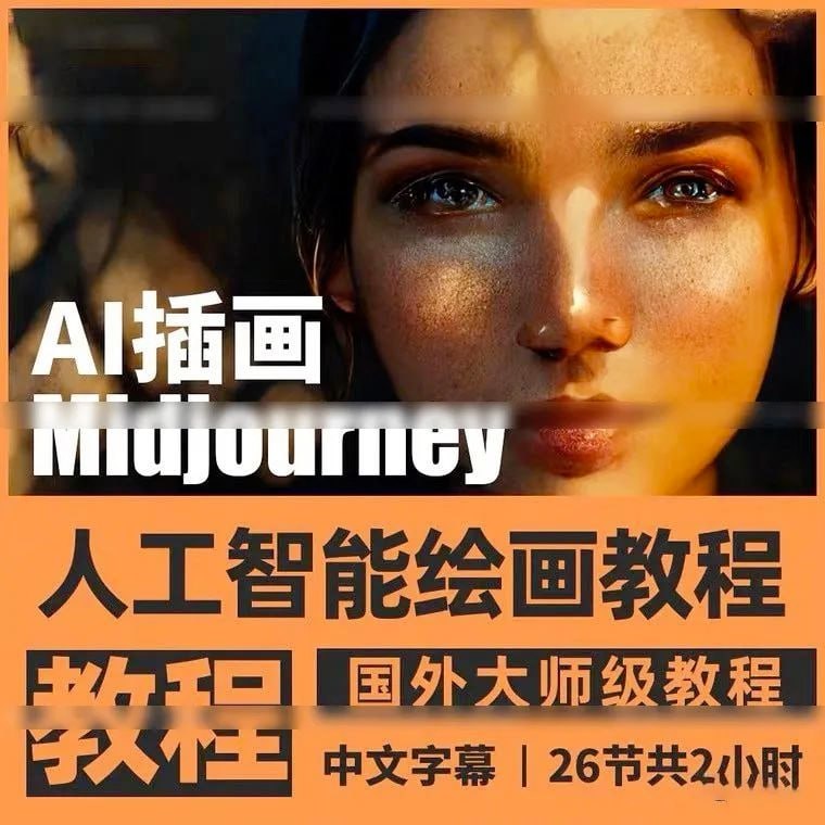 Midjourney AI视觉艺术创作核心技术视频课程